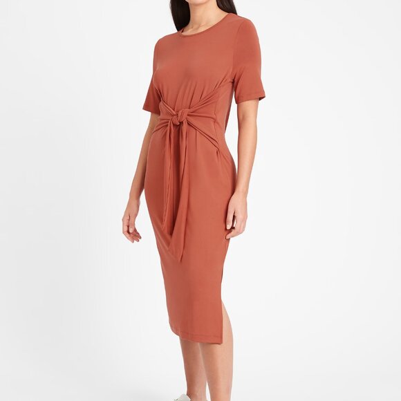 Banana Republic Modal Twist Tie Front Dress - Picture 1 of 3